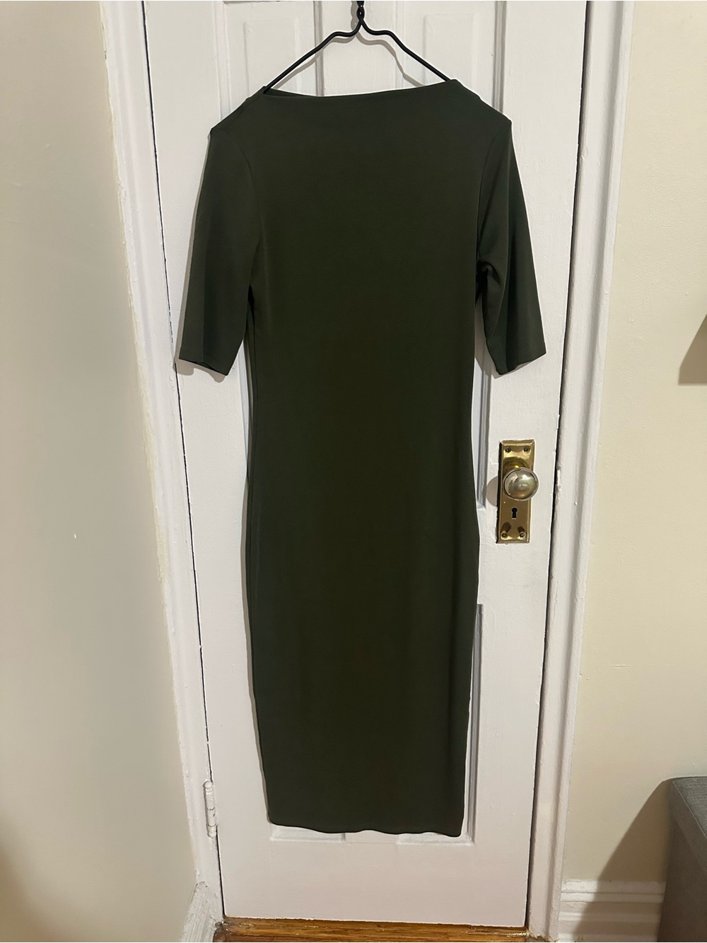 Zara Olive Green Midi Dress